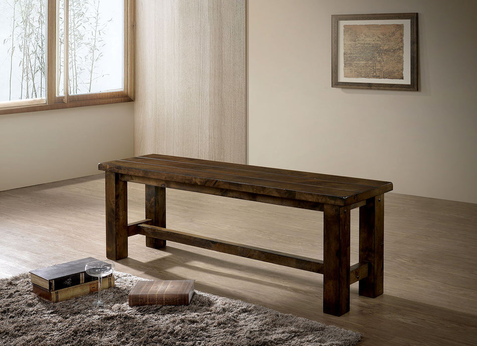 Kristen - Bench - Rustic Oak