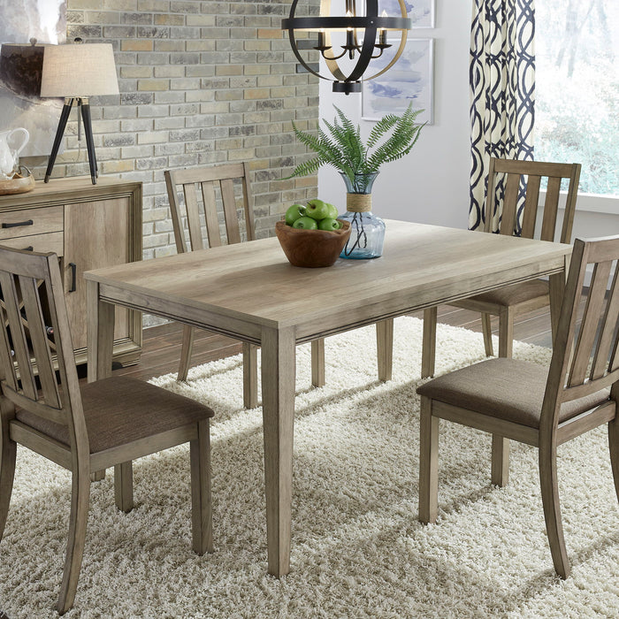 Sun Valley - 5 Piece Rectangular Table Set - Light Brown