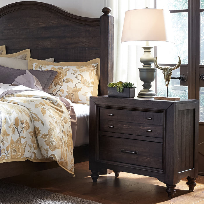 Catawba Hills - 2 Drawer Night Stand - Dark Brown