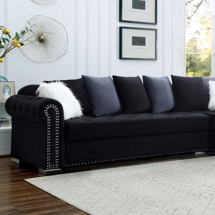 Wilmington - Sectional - Black