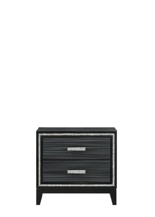 Haiden - Nightstand - Weathered Black Finish