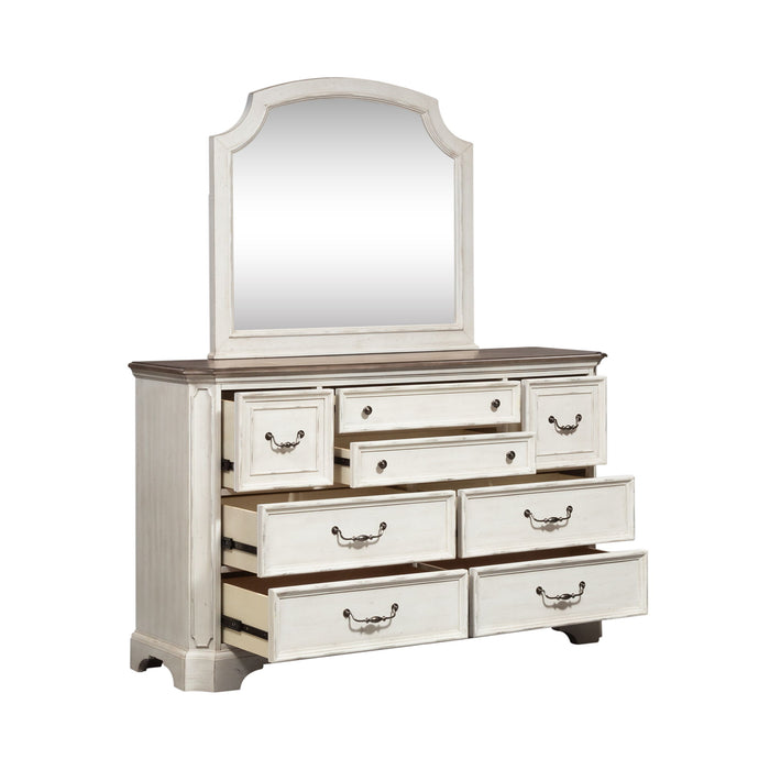 Abbey Road - Dresser & Mirror - White