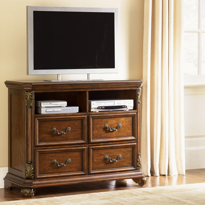 Messina Estates - Media Chest - Dark Brown