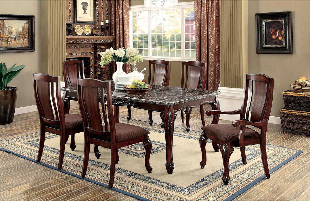 Johannesburg - Side Chair (Set of 2) - Brown Cherry / Brown