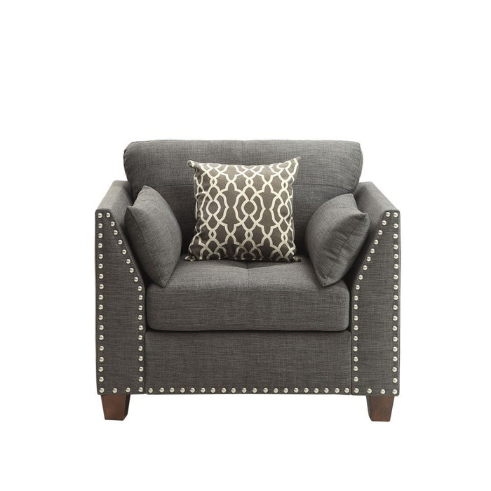 Laurissa - Chair - Light Charcoal Linen