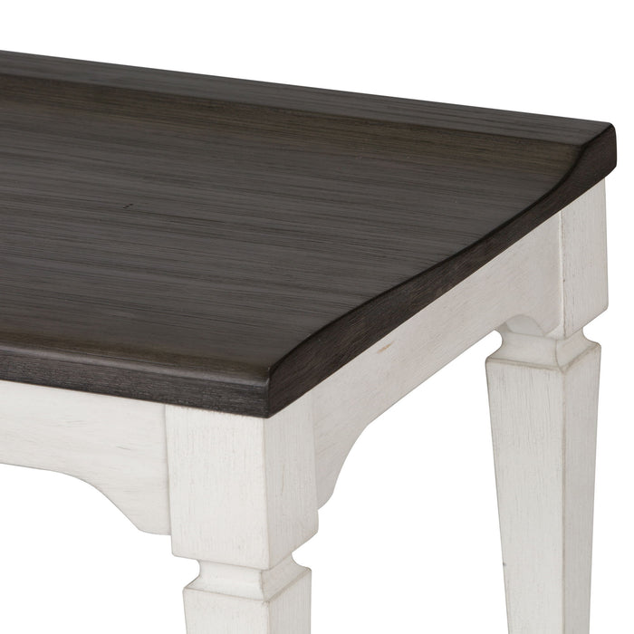 Allyson Park - Wood Seat Bench - White