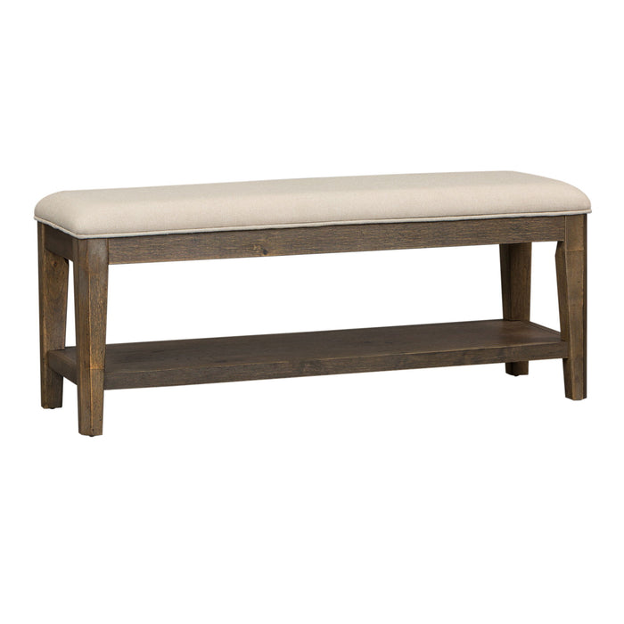 Artisan Prairie - Upholstered Bench - Dark Brown