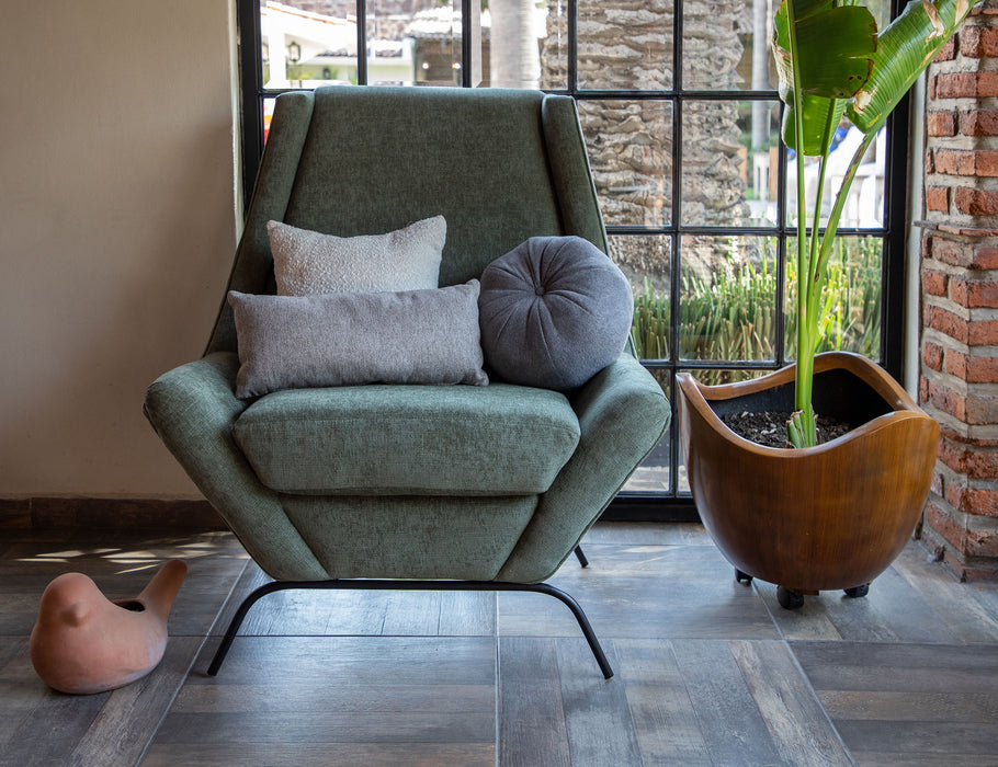 Tyne - Arm Chair - Dark Green