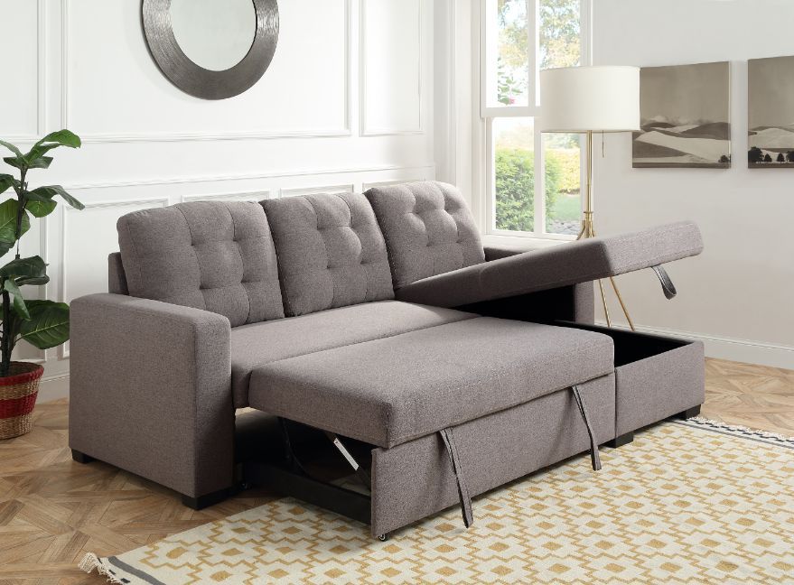 Chambord - Sectional Sofa - Gray Fabric