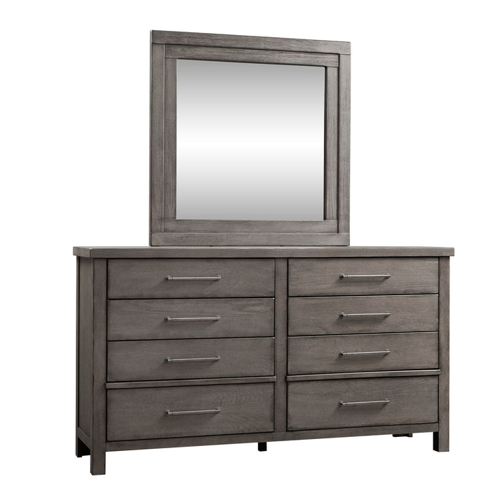 Modern Farmhouse - Dresser & Mirror - Gray