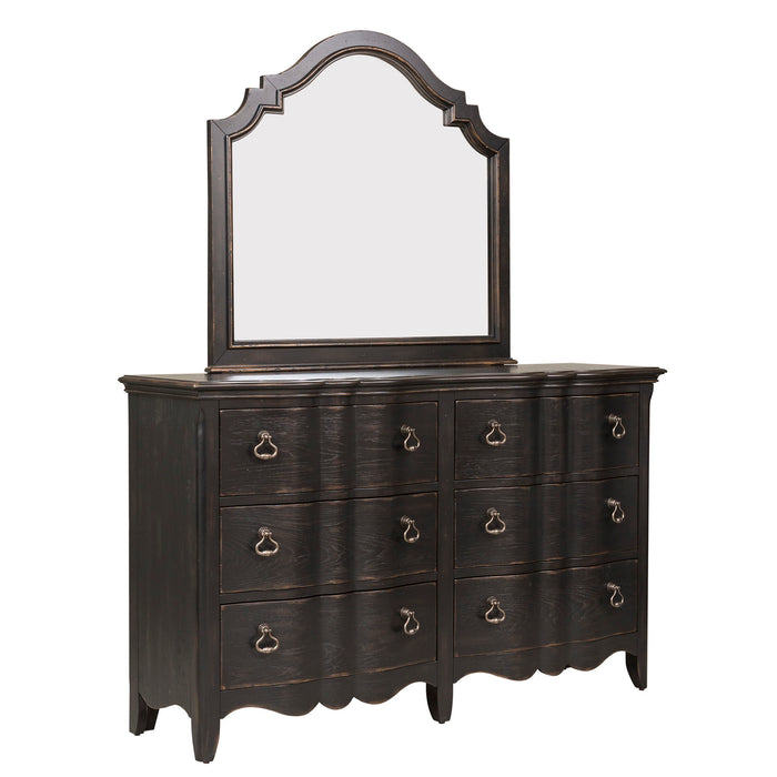 Chesapeake - Dresser & Mirror - Black