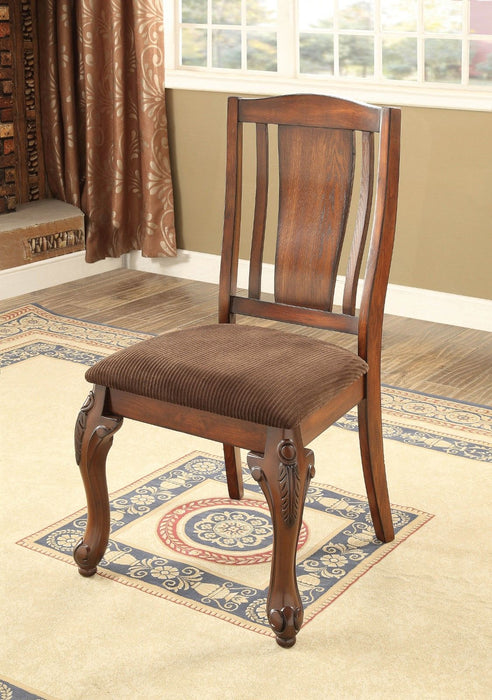 Johannesburg - Side Chair (Set of 2) - Brown Cherry / Brown