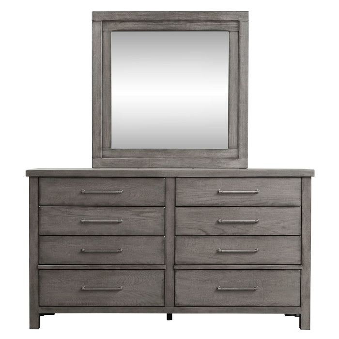 Modern Farmhouse - Dresser & Mirror - Gray