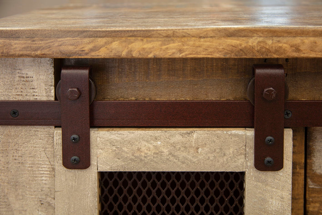 Antique - Multicolor End Table With 3 Drawers