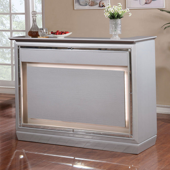 Alena - Bar Table w/ LED Touch Light & Mirror