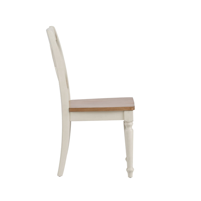 Al Fresco - Double X Back Side Chair - White