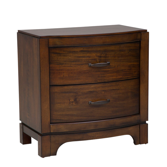 Avalon - Night Stand - Dark Brown - Acacia Veneers