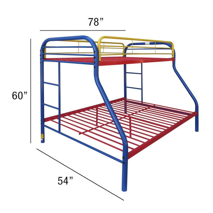 Tritan - Twin Over Full Bunk Bed - Rainbow