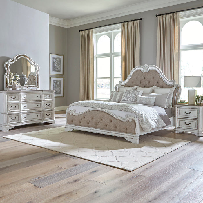 Magnolia Manor - Uph Bed, Dresser & Mirror