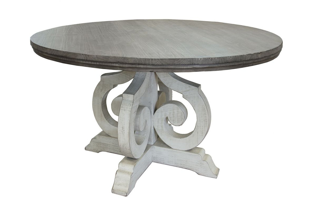 Stone - Round Two-Tone Dining Table