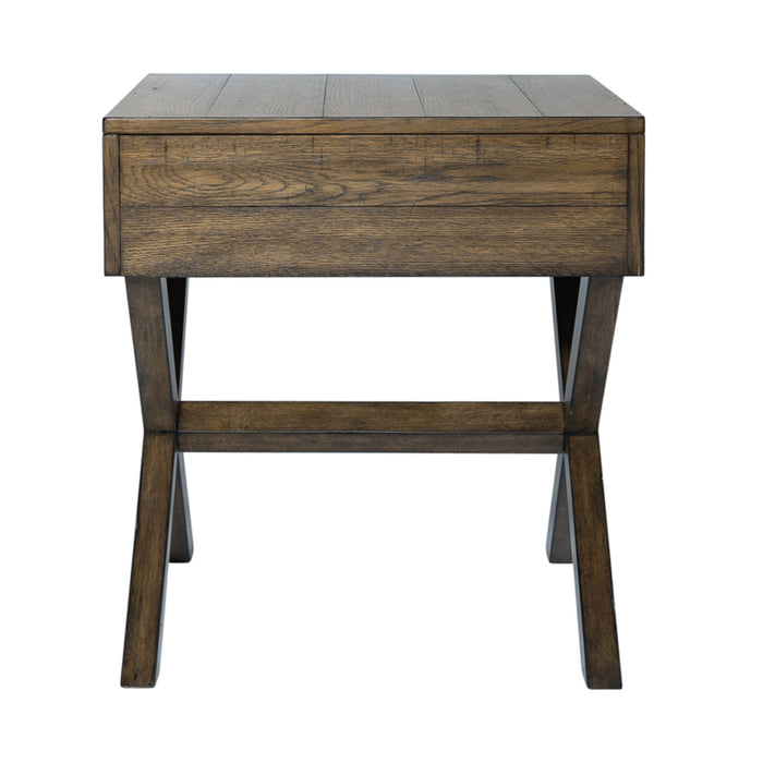 Lennox - Drawer End Table - Dark Brown