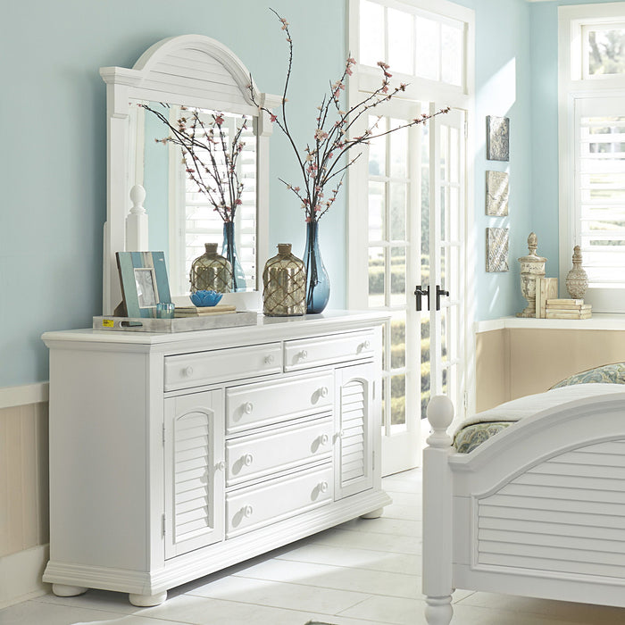 Summer House - Dresser & Mirror - White - 83" Height