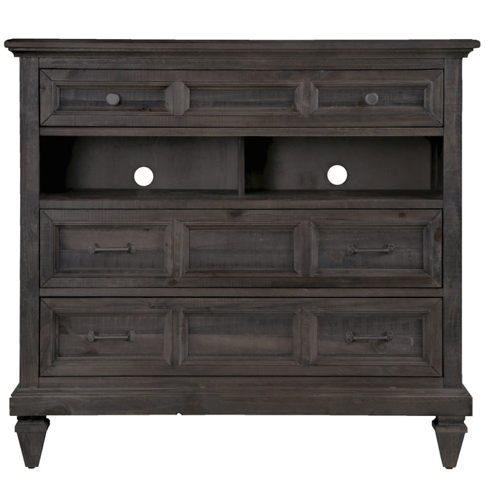 Calistoga - 3 Drawer Media Chest In Weathered Charcoal