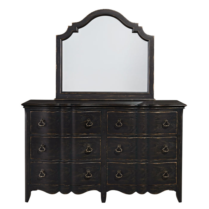 Chesapeake - Dresser & Mirror - Black