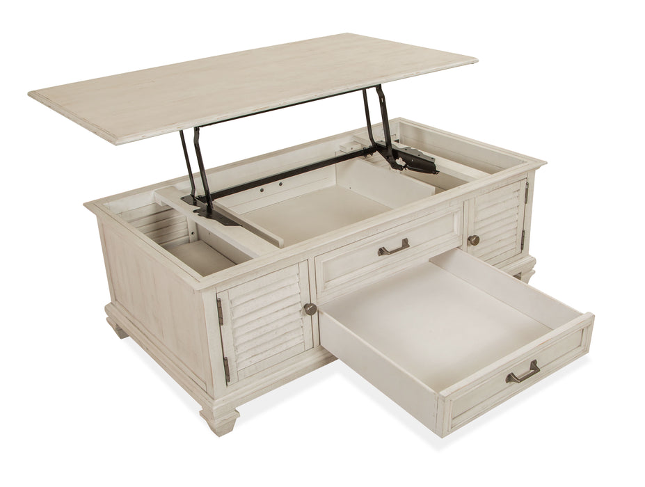 Newport - Lift Top Storage Cocktail Table (With Casters)