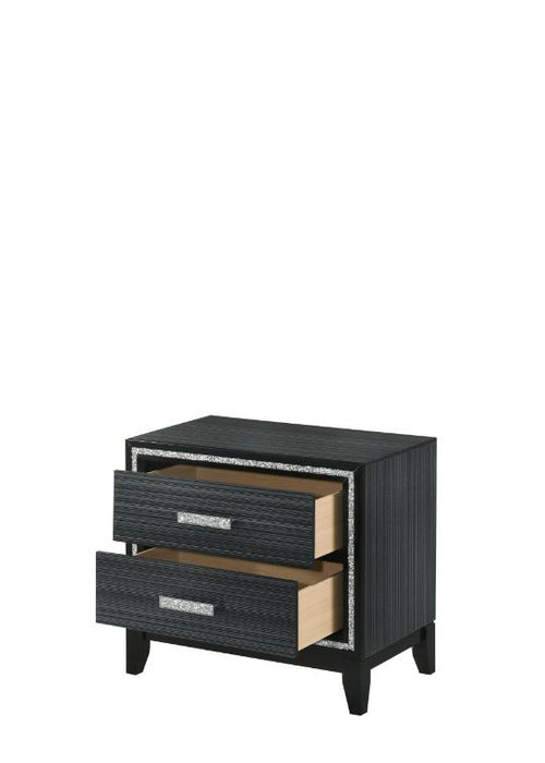 Haiden - Nightstand - Weathered Black Finish