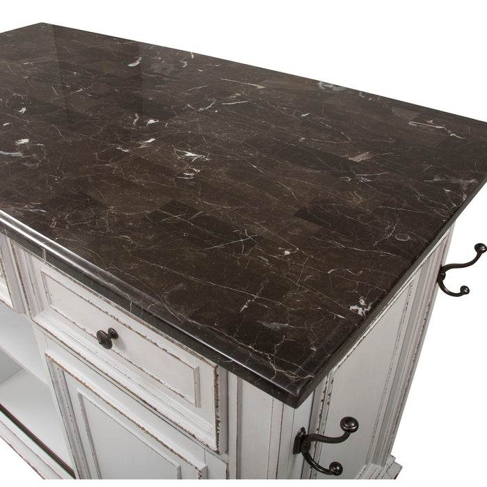 Magnolia Manor - Kitchen Island - White