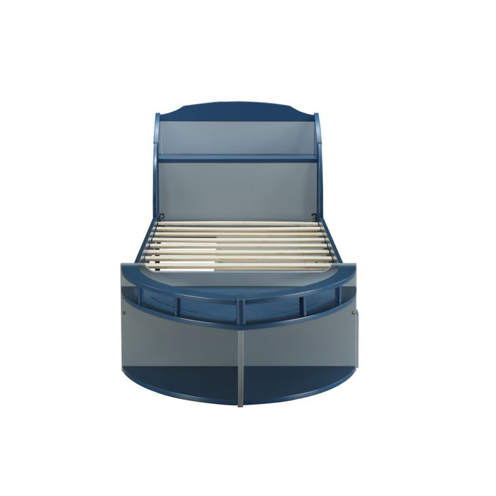 Neptune II - Twin Bed - Gray & Navy