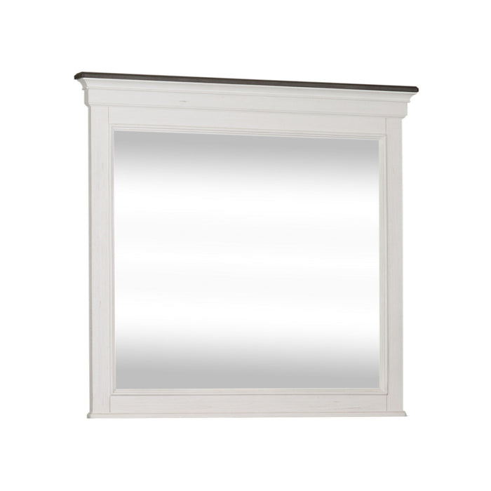 Allyson Park - Crown Mirror - White - 45" Length