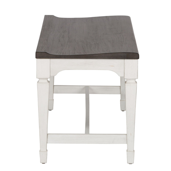 Allyson Park - Wood Seat Bench - White