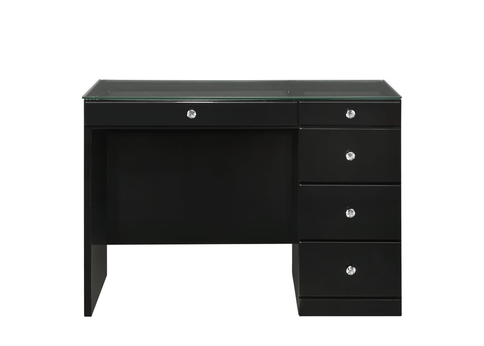 Morgan - Vanity Desk, Mirror - Black