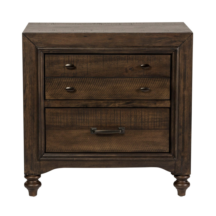 Catawba Hills - 2 Drawer Night Stand - Dark Brown