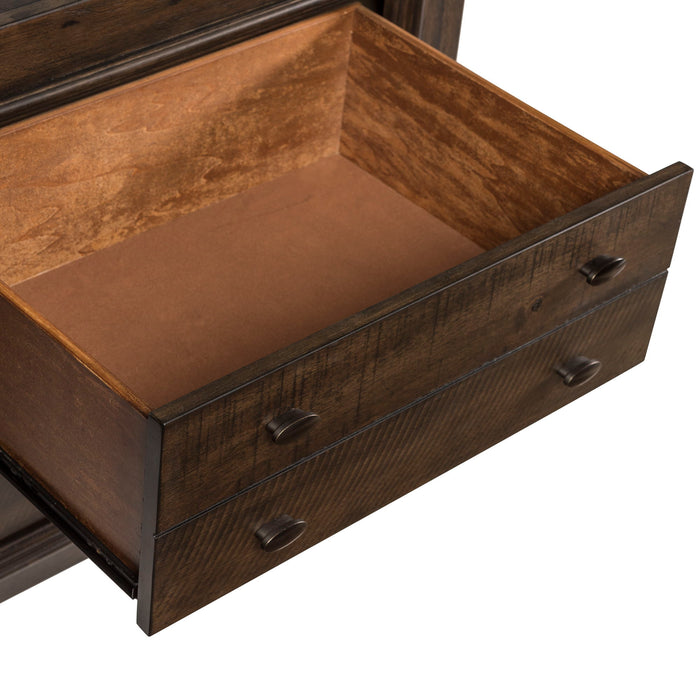 Catawba Hills - Dresser & Mirror - Dark Brown