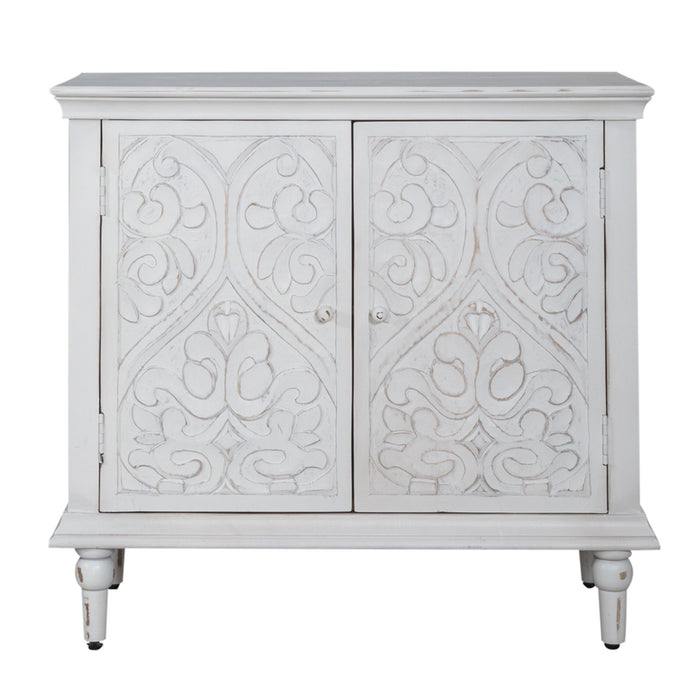 French Quarter - 2 Door Accent Cabinet - White