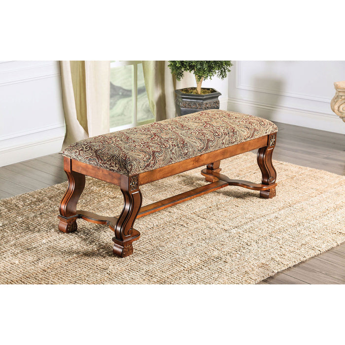 Vale Royal - Bench - Antique Oak / Pattern