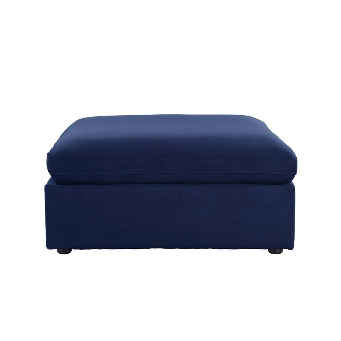 Crosby - Ottoman - Blue Fabric