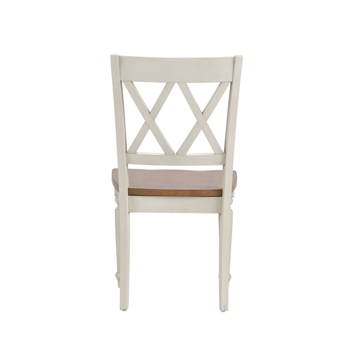 Al Fresco - Double X Back Side Chair - White