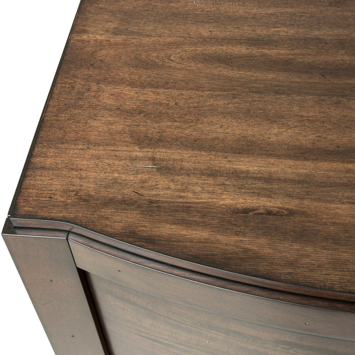 Avalon - Night Stand - Dark Brown - Acacia Veneers